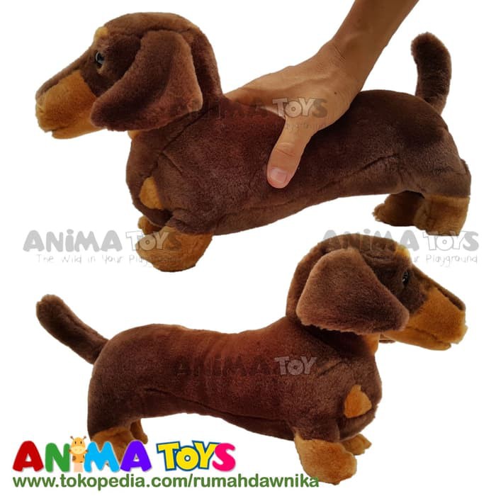 Boneka Hewan Anjing Tekel Dachshund Dog Animatoys Spe056 Diskon