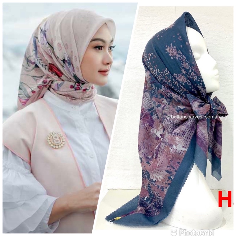 Nada series fis voal reg square buttonscarves