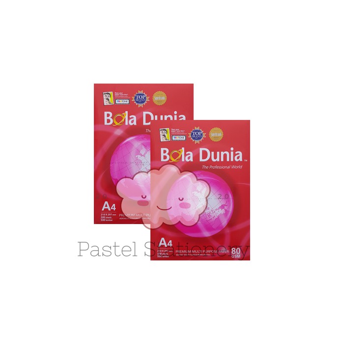 

Kertas HVS A4 80gr Bola Dunia - Bola Dunia A4 80gr