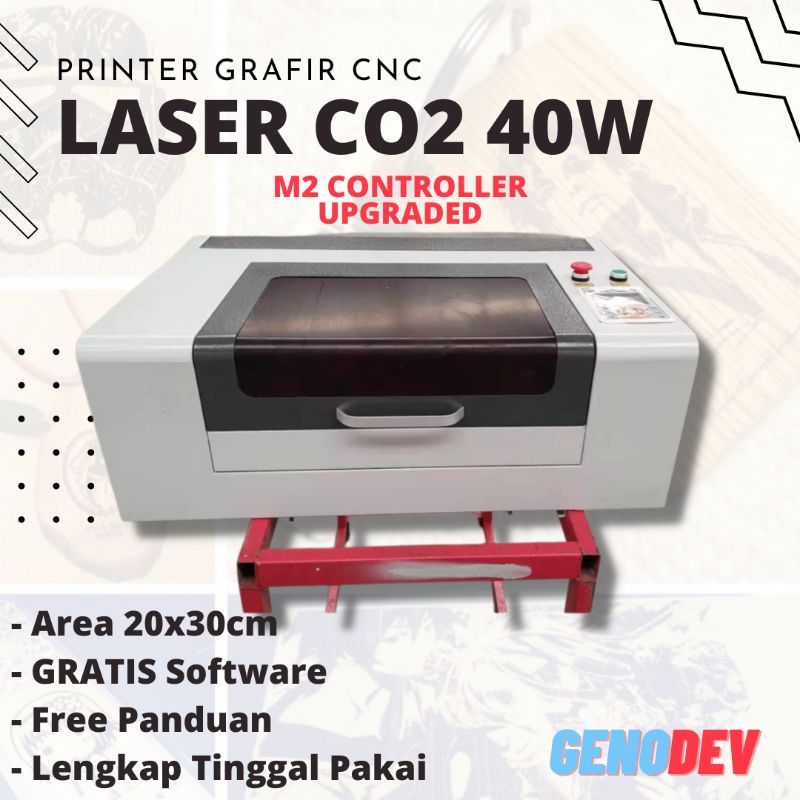 Mesin CNC Laser 40W CO2 LS-3020 Untuk Grafir Dan Cutting Acrylic