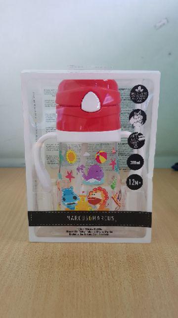 Marcus & Marcus Tritan Straw Bottle 350ml / Botol Minum Sedotan Anak