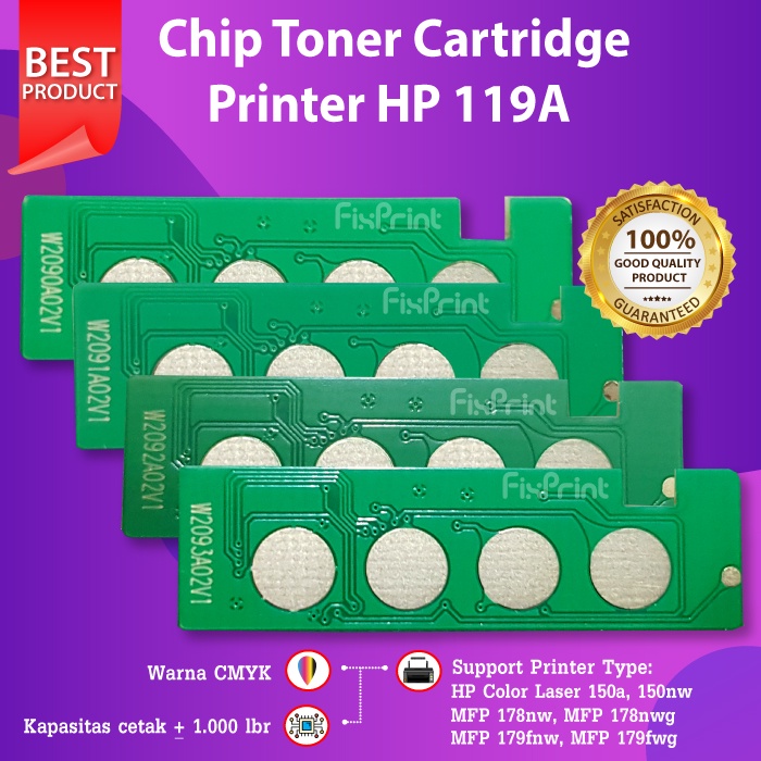 Chip Toner Cartridge HP 119A Printer Laserjet 150a 150nw 178nw 179fnw