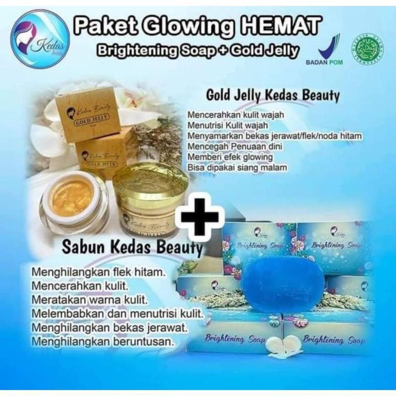 Paket Hemat Kedas Beauty Original 100% BPOM-GOLD JELLY & SABUN