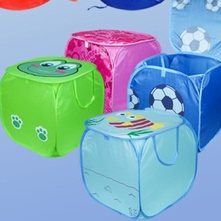 Keranjang Karakter Baju Laundry Kode T-4001 Keranjang Tempat Mainan //  Keranjang Multifungsi BOBI - Warna dan Motif Random