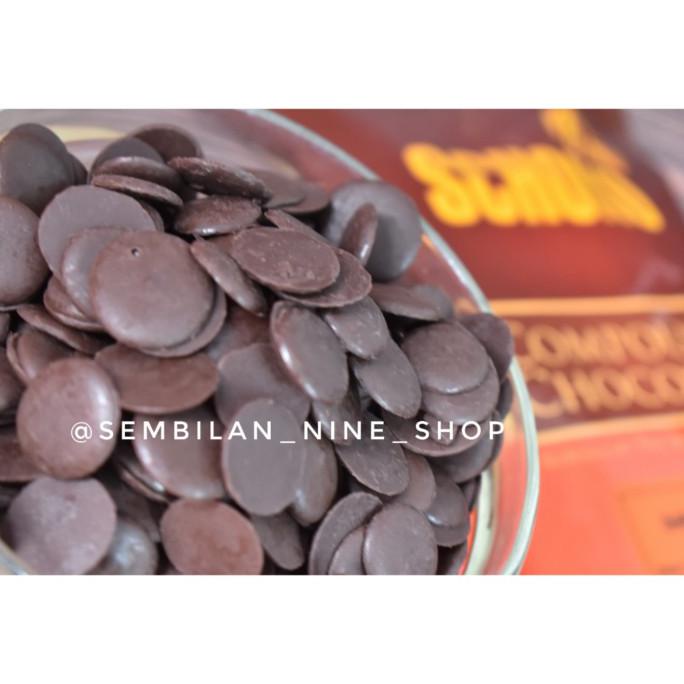 

Schoko Coin Dark Compound Grande 1 Kg Coklat Kancing Dark Chocolate