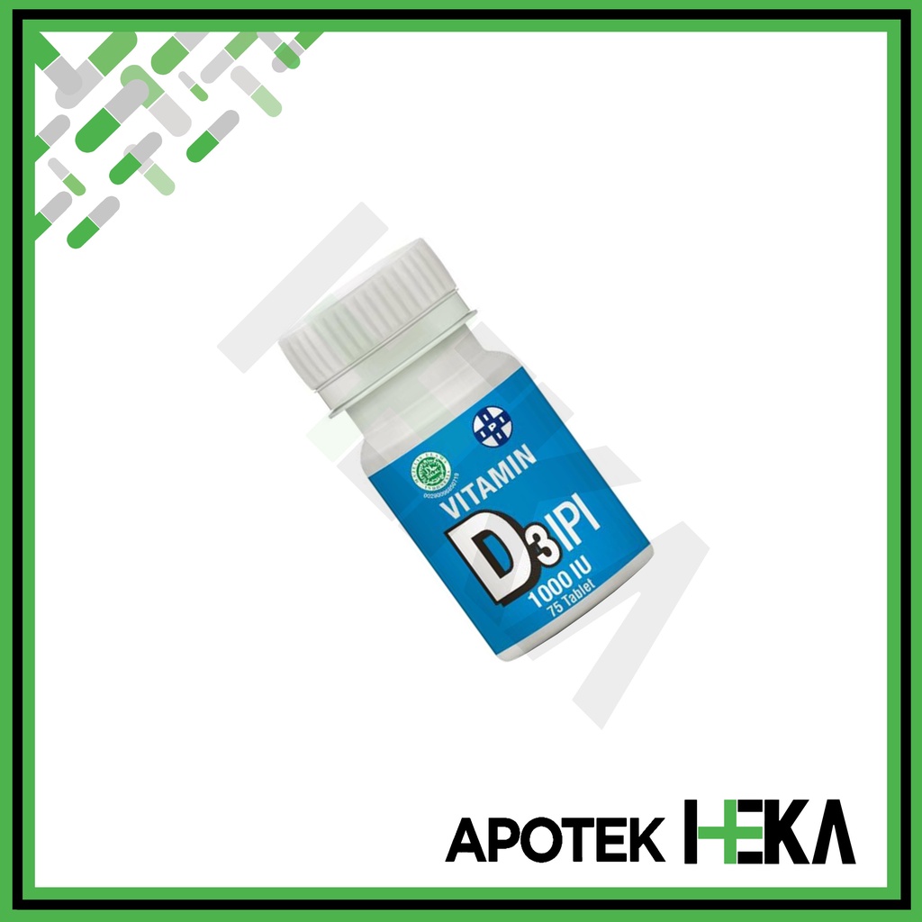 Vitamin D3 1000 IPI Botol 75 Tablet (SEMARANG)