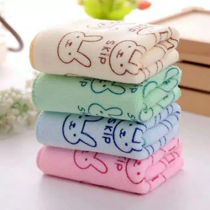 Handuk Bayi Microfiber Katun Lembut - Sapu Tangan Bayi - Waslap Bayi