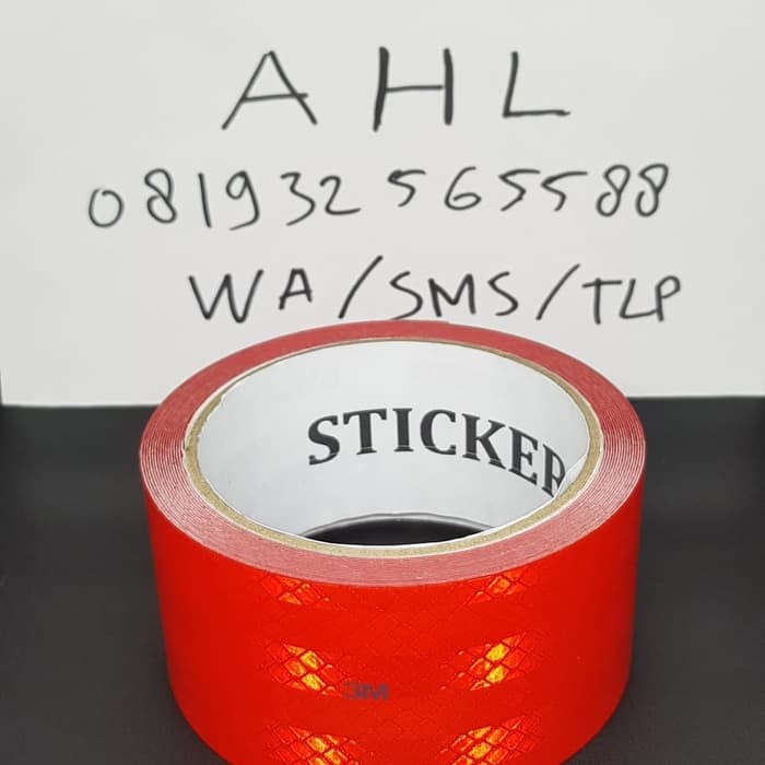 

Stiker Reflektor Kir 3M 5 Meter Merah/Sticker Reflector Kir 5M Merah