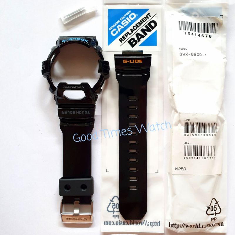 PAKET STRAP BEZEL G-SHOCK GWX-8900-1 GWX 8900 Casio Original
