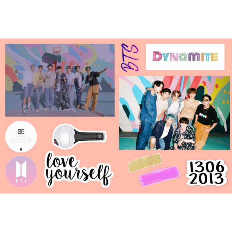 

sticker case set BTS Dynamite anti air stiker hp kpop bangtanboys