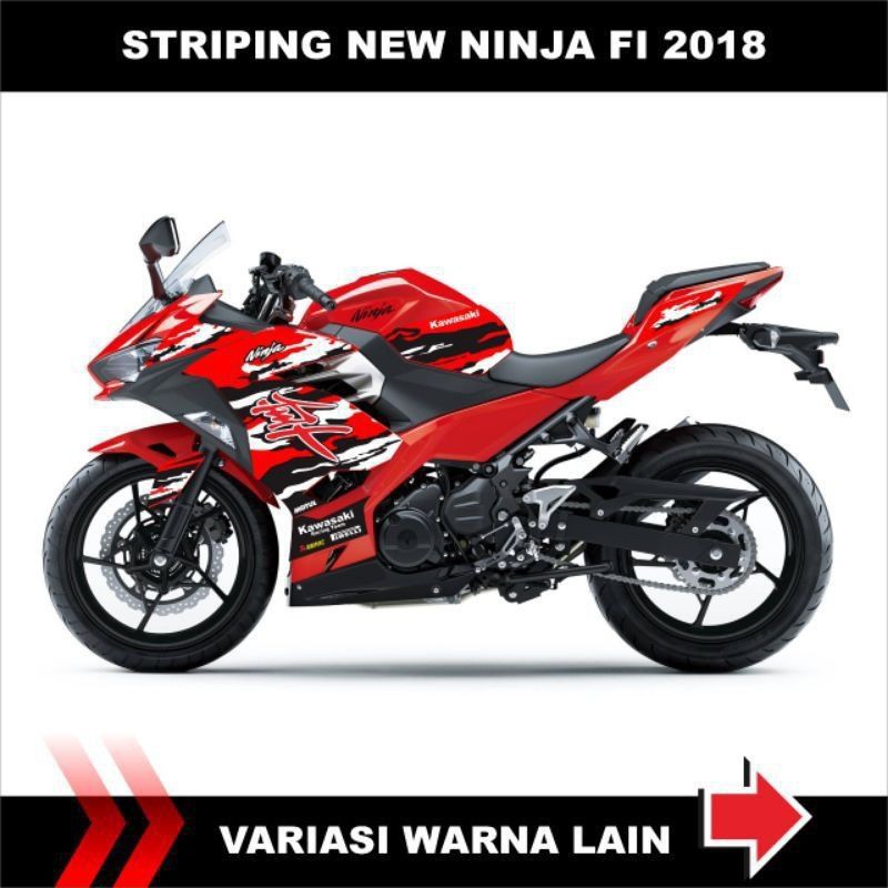 STRIPING NINJA 250 FI NEW 2018 / DECAL STICKER KAWASAKI NINJA FI 250