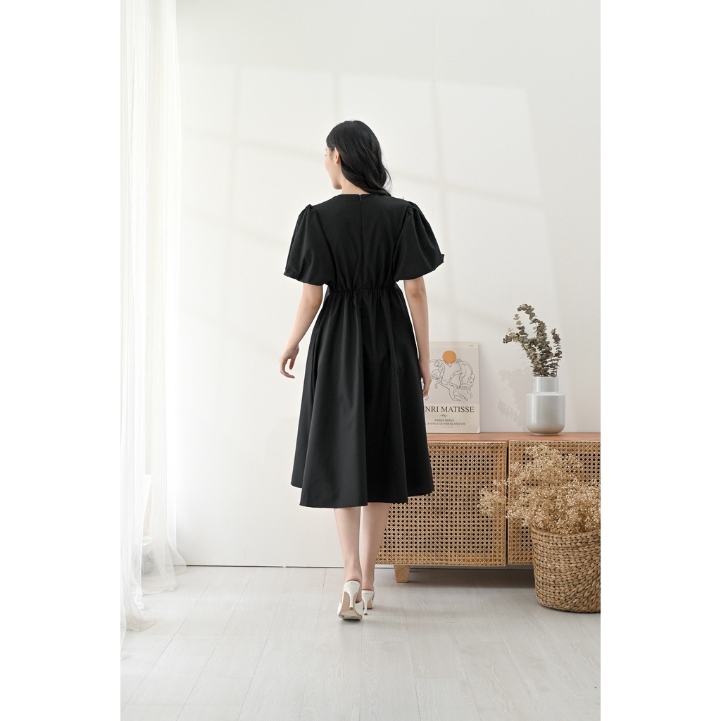 Ariane Odette Dress Black