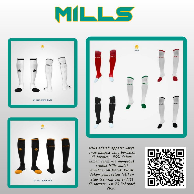 Kaos Kaki Bola MILLS