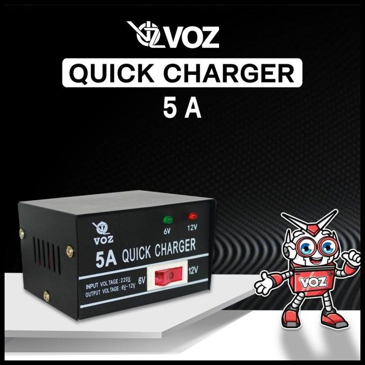 Voz Charger Aki 5A | Charger Aki Motor | Charger Aki