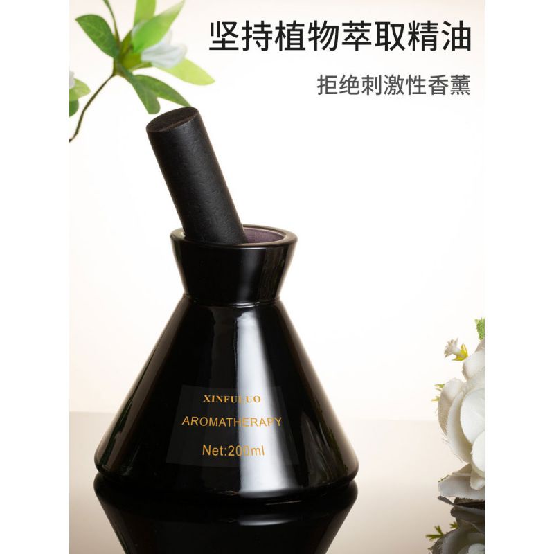 REED DIFFUSER PREMIUM MODEL LAB BENTUK UNIK 200ML STICK FIBER HITAM BESAR ESTETIK AESTHETIC JUMBO XINFULUO