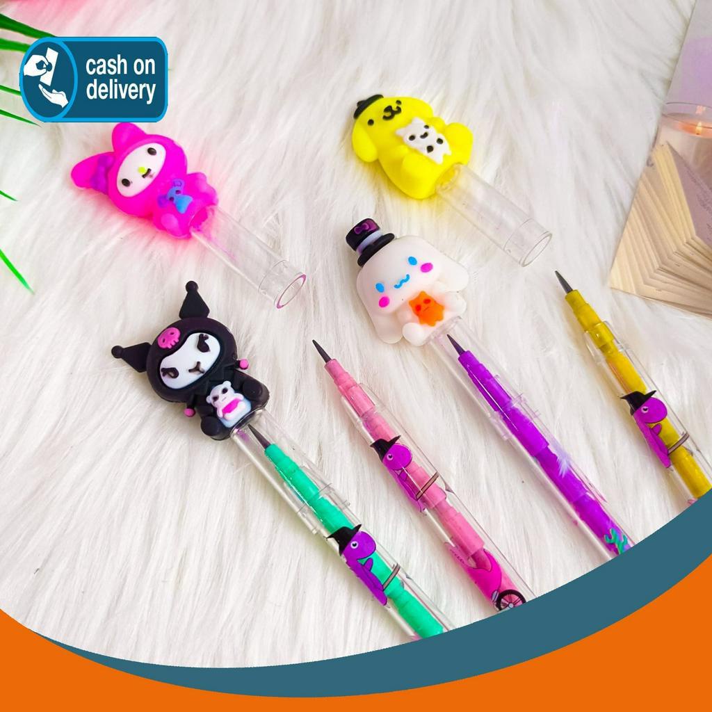 

PENSIL SANRIO UNIK PENSIL SUSUN BENSIA PELURU PENCIL KARAKTER REFILL UNIK