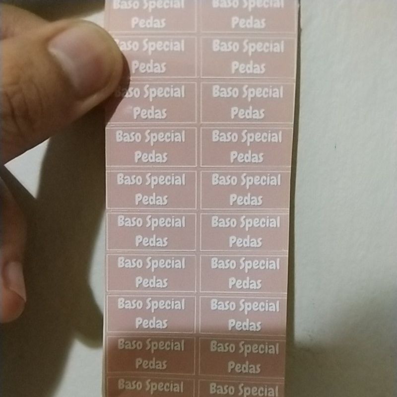 

Label Nama Kecil Ukuran 1cm x 2,5cm