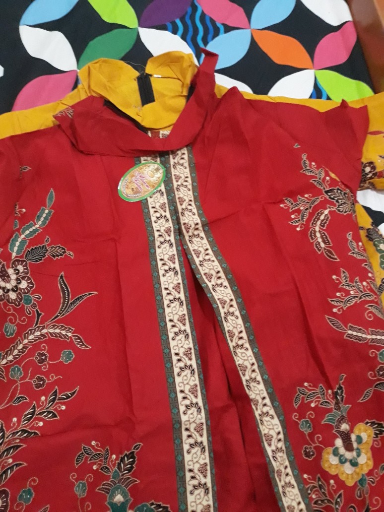 Tunik Marisa Cibulan Santika Batik Solo Seragam Kantor Muslim Midi Cantiksssss