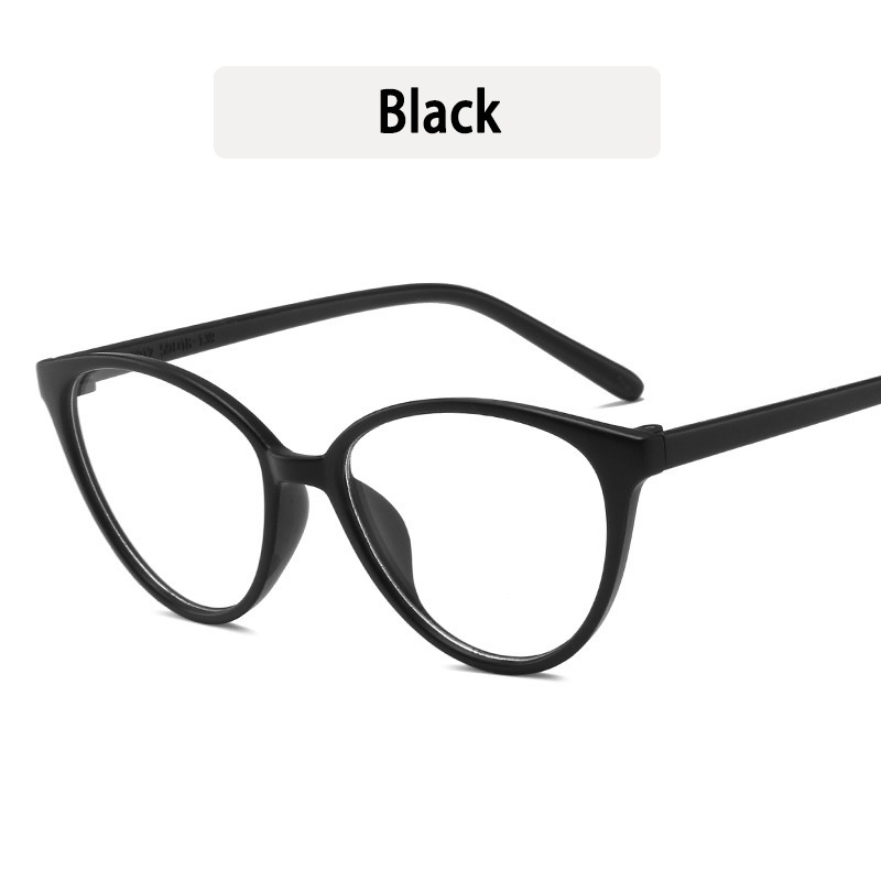 COD Kacamata Korea Wanita Kacamata Anti Radiasi Wanita Fashion Cat Eye retro flat Eyeglasses- AG2