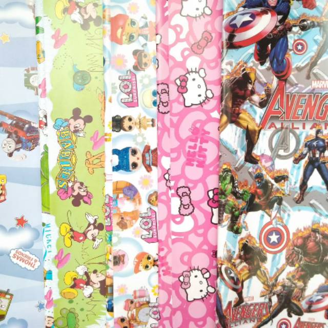 

5 Piece Kertas Kado Karakter Boys