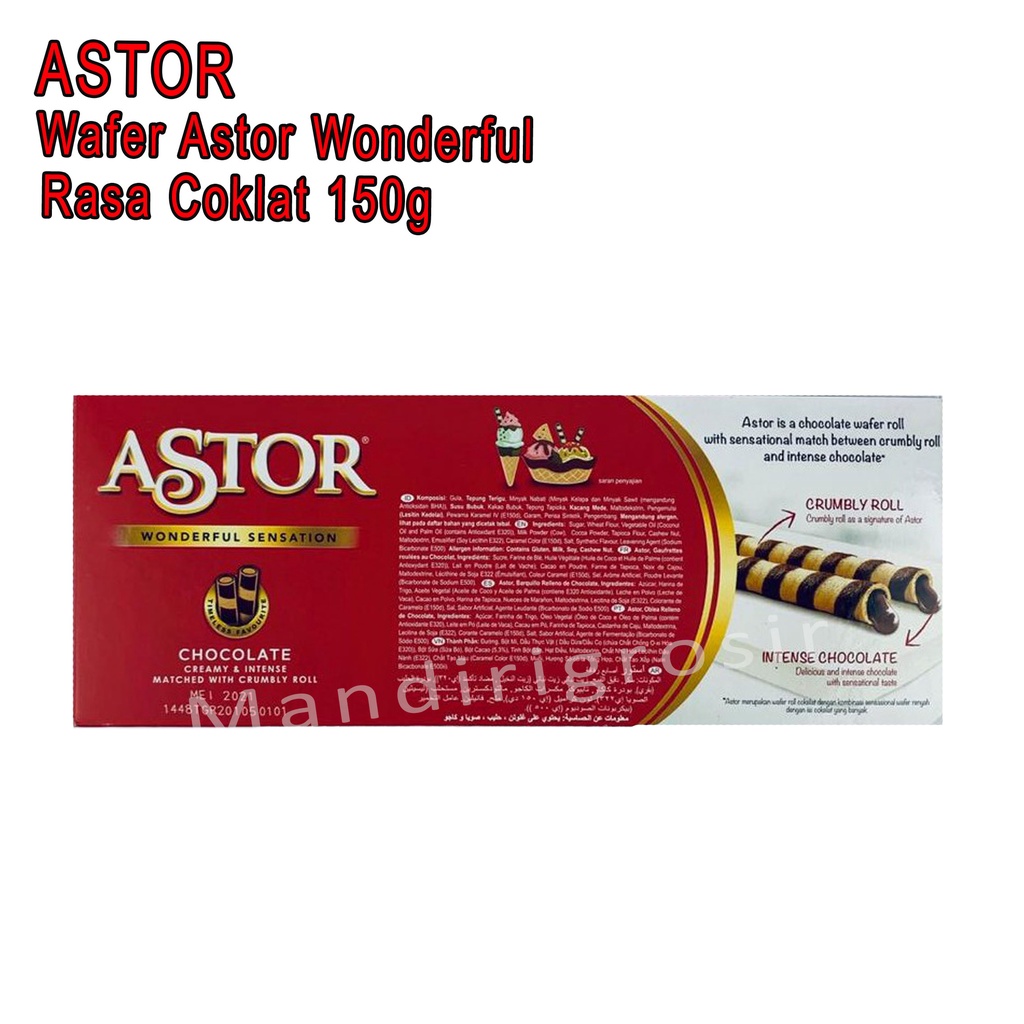 WAFER * ASTOR WONDERFUL SENSATION * RASA CHOCOLATE  * 150g