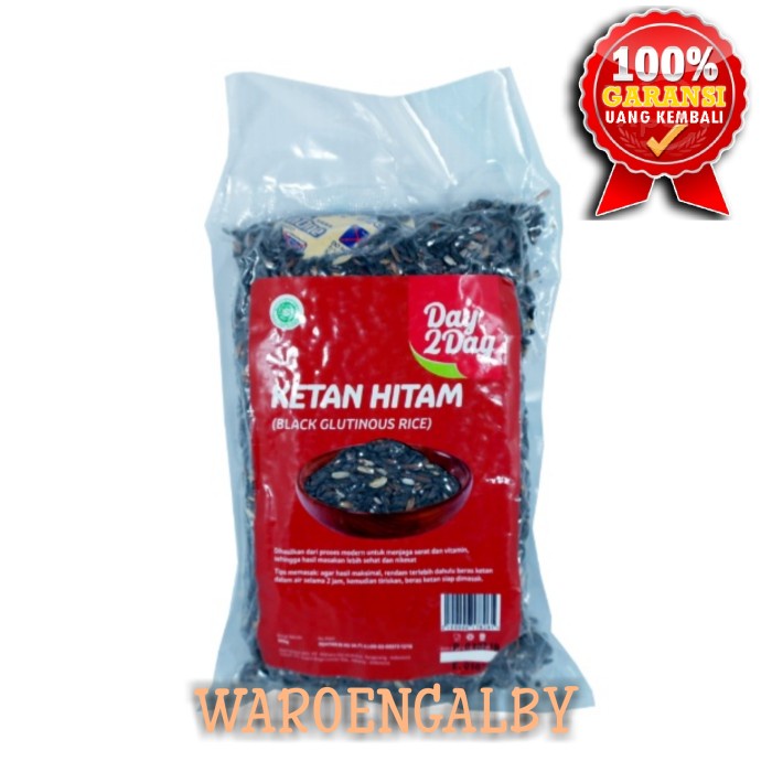 

KETAN-BERAS- DAY 2 DAY KETAN HITAM ORGANIK 500 GR -BERAS-KETAN.