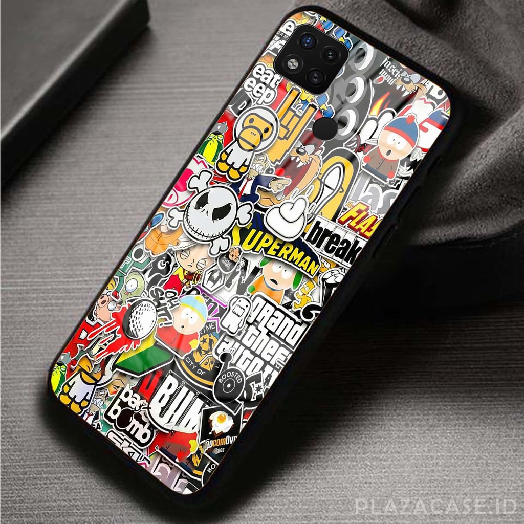 Softcase Glass Kaca [K64] for REDMI 9C RENO 4F V20 V20 SE A53 C17 RENO 4 REALME 7i Y30 Y50 A31 A73