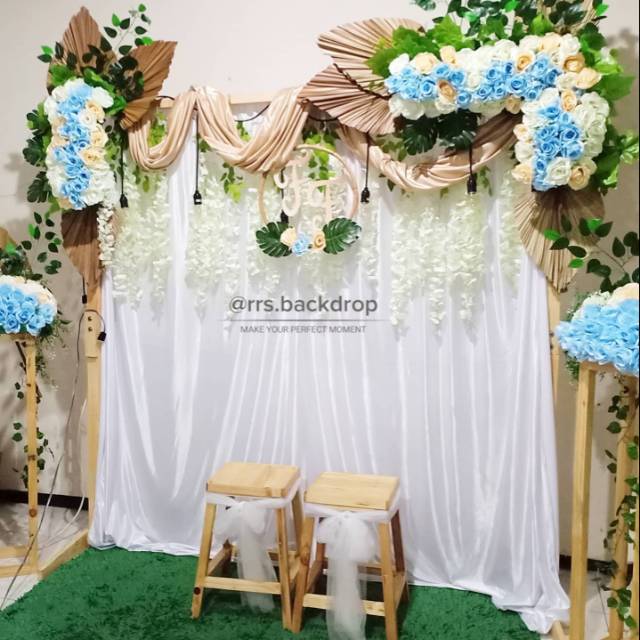 Jual Sewa Jasa Backdrop Lamaran Akad Nikah Photobooth Dll Shopee