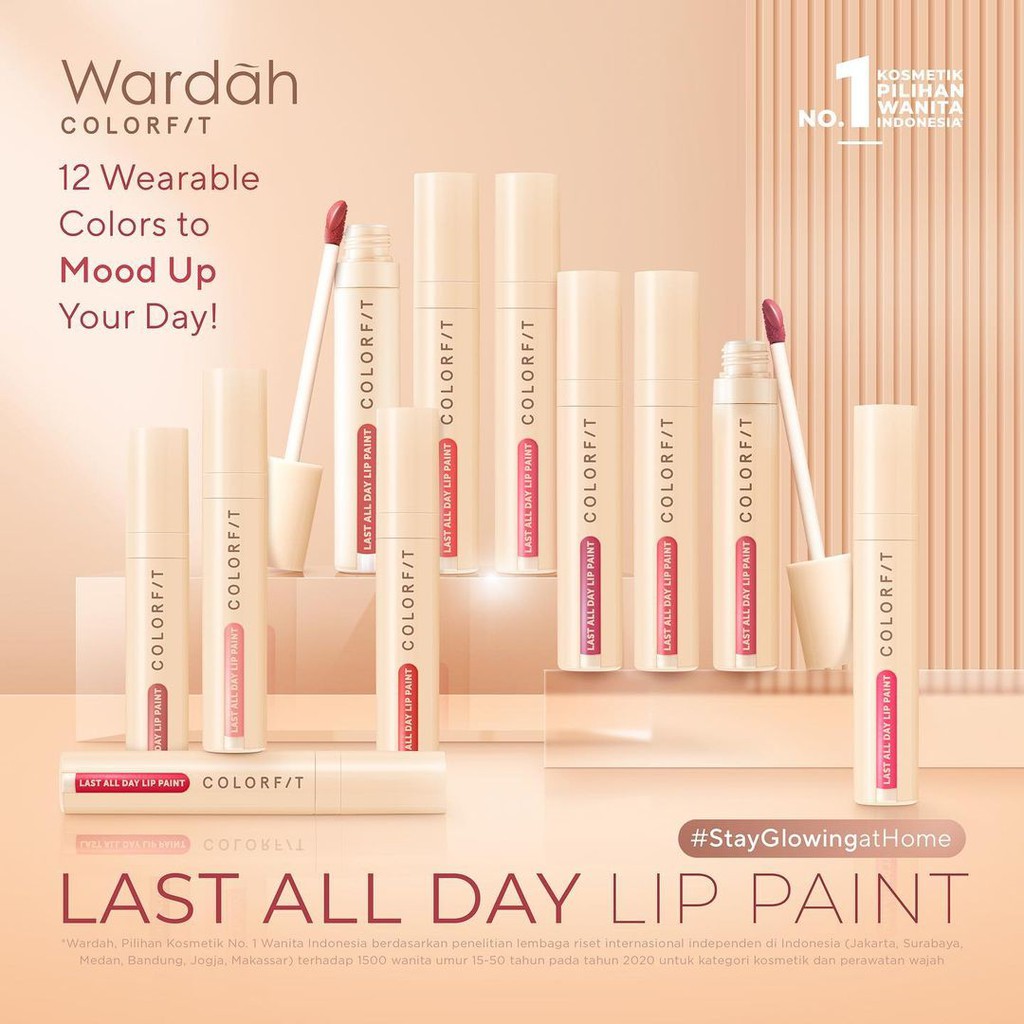 Lipcream Wardah Colorfit Last All Day Lip Paint 4.2 gr (BPOM)