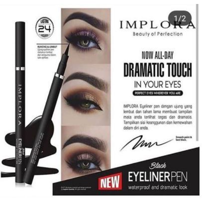 IMPLORA black eyeliner pen waterproof