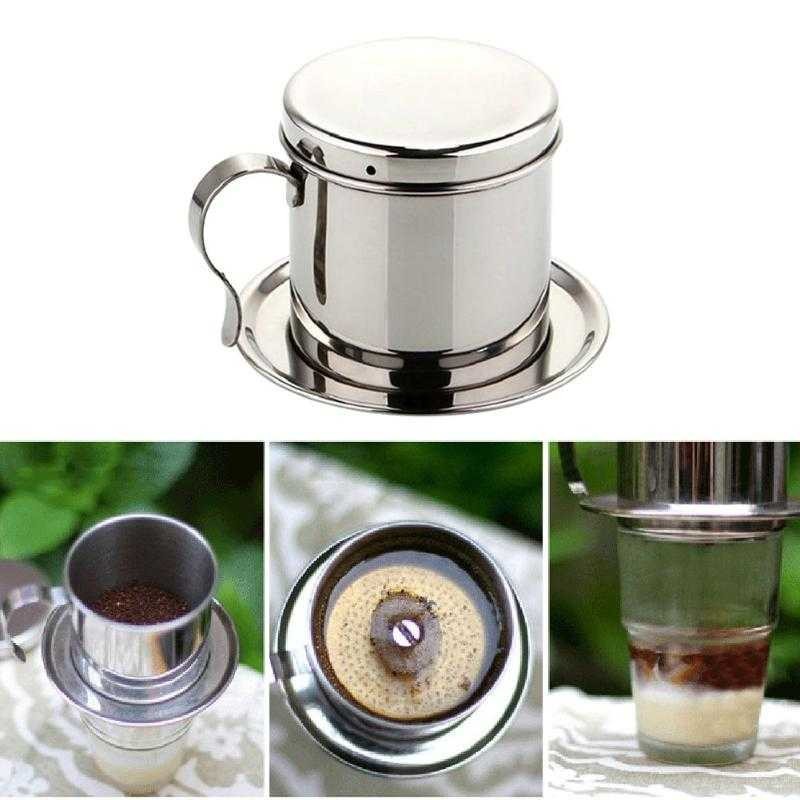 Hot Promo ! MOJOYCE Filter Saring Kopi Vietnamese Coffee Drip Pot Stainless - LC2