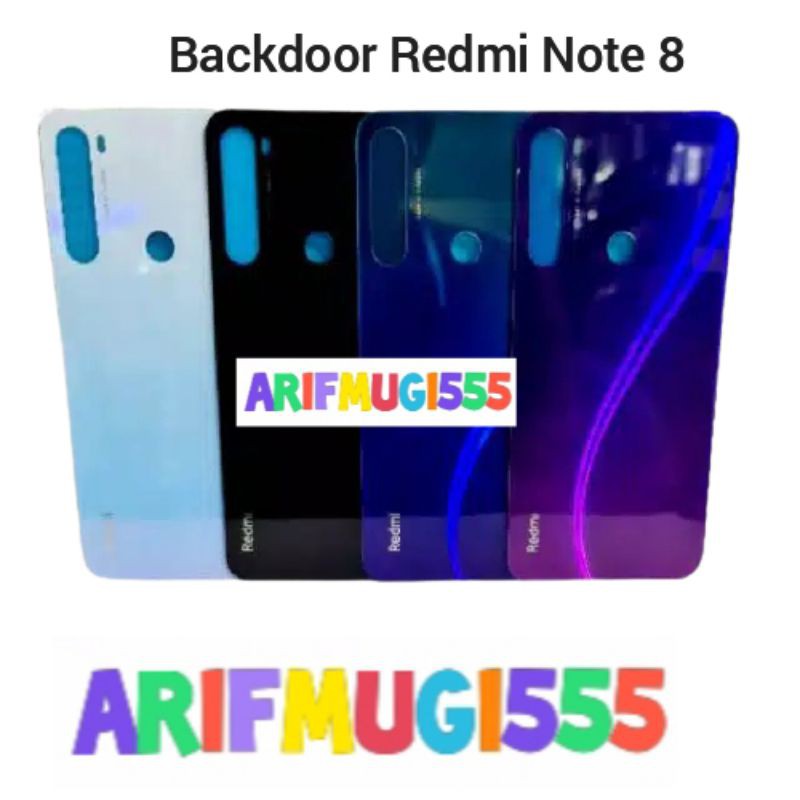 BACKDOOR BACKCOVER CASING TUTUP BELAKANG XIAOMI REDMI NOTE 8 ORIGINAL