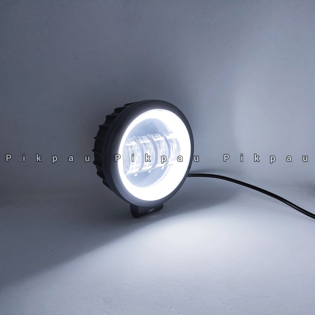 Lampu Tembak Sorot Daymaker LED 6D CWL CREE 4 Mata Lensa Bulat Lampu Depan Motor