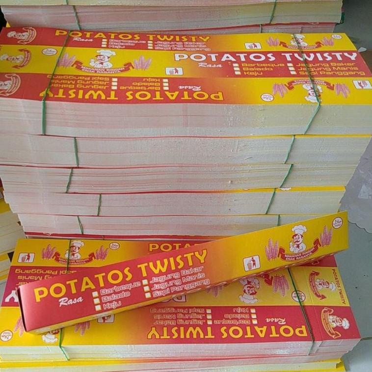 

(U-OFR {♥☞}) KEMASAN KENTANG ULIR | KENTANG TORNADO | KENTANG SPIRAL | ISI 100 | KOTAK KENTANG | KENTANG GORENG | PEMBUNGKUS KENTANG||super keren