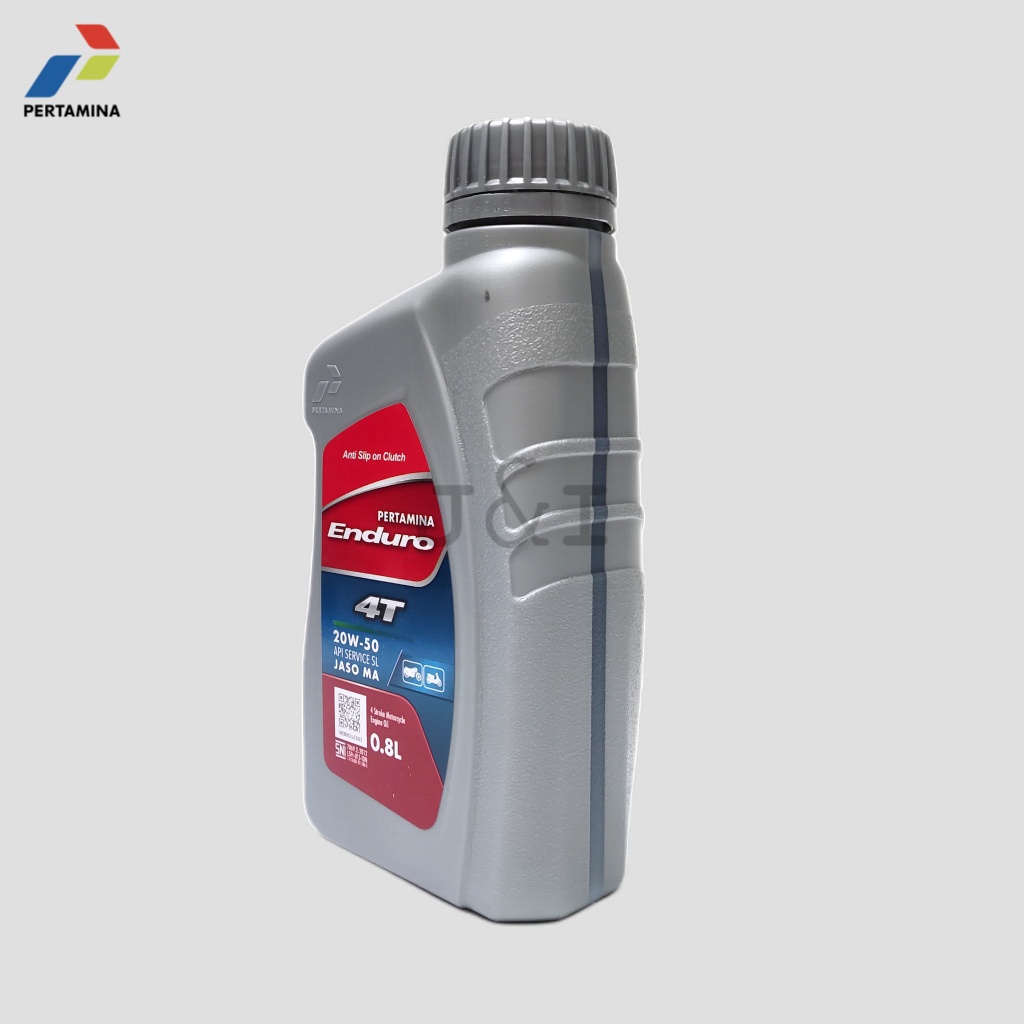 Oli Pertamina Enduro 4T 20W-50 API SL JASO MA 0,8 Liter