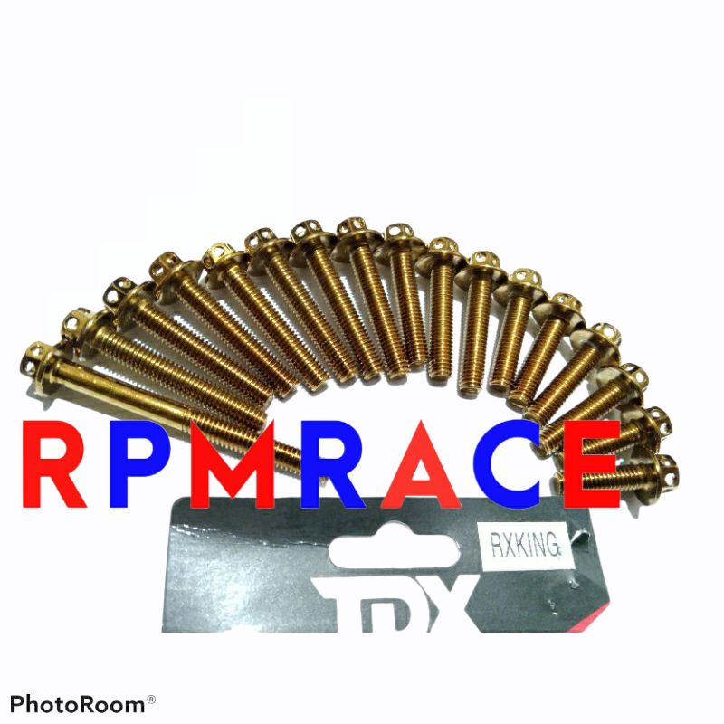 Baut probolt blok mesin bakkalter Rx king RX series full set kanan kiri krum