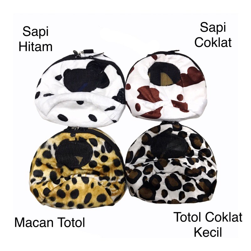 KUCCI CARRY POUCH KUCCI BAG MOTIF TAS SUGAR GLIDER POUCH SUGAR GLIDER TAS HEWAN MINI TAS HAMSTER