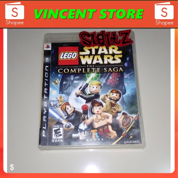 PRODUK ORIGINAL bd ps3 kaset game LEGO STAR WARS the complete saga
