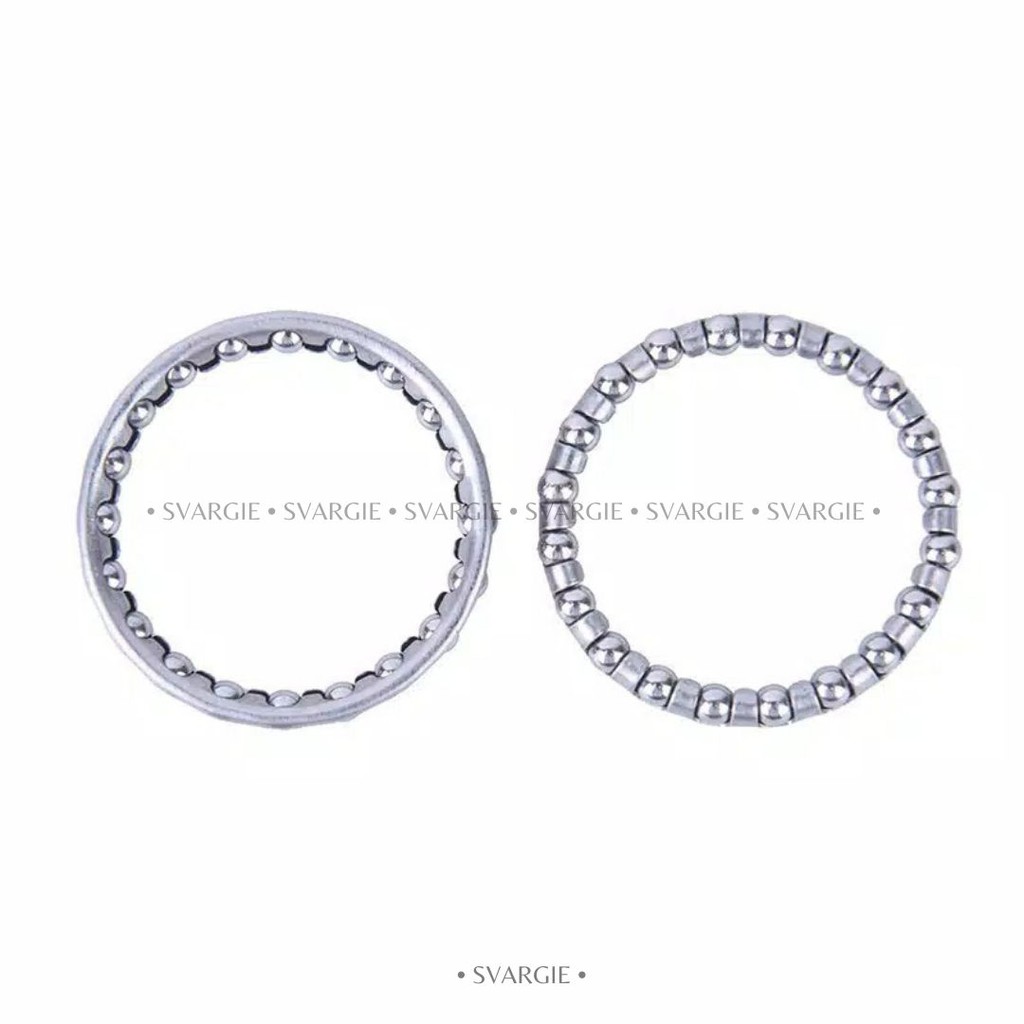 SEPASANG Fork Ball Bearing Gulu Porok Gotri Leher Headseat 20 Bola 4cm 40mm Sepeda Gunung MTB