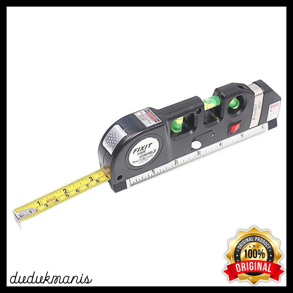 

Penggaris Laser Horizontal Vertical 250cm with Bubble Level PER-651