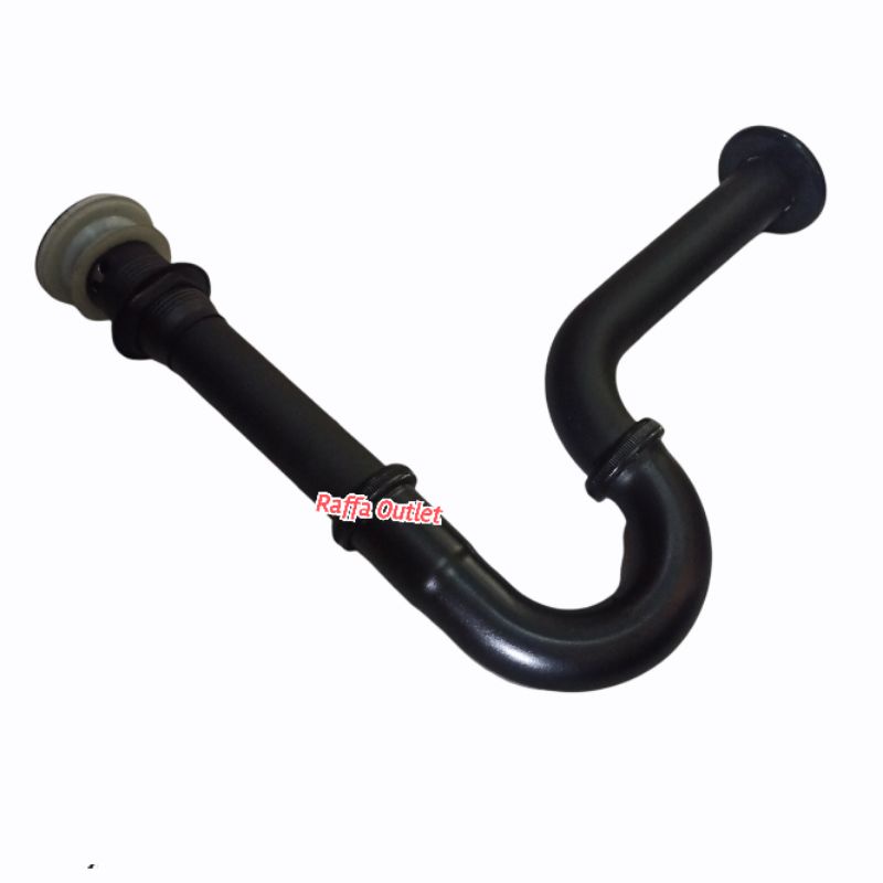 sifon afur avur wastafel angsa pencet Hitam