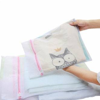 Laundry Bag Jaring Zipper Mesin Cuci