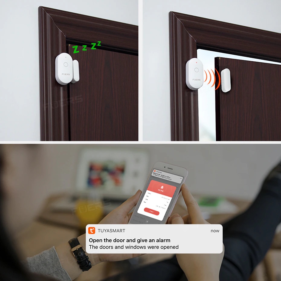 Smart Alarm Sensor Pintu Jendela Rumah WiFi - WIFID01PACKAGE CONTENTS