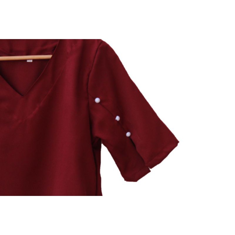 Real Pict - blus jumbo wanita / atasan wanita / blouse jumbo Efiana Size L dan XL / XXL-8