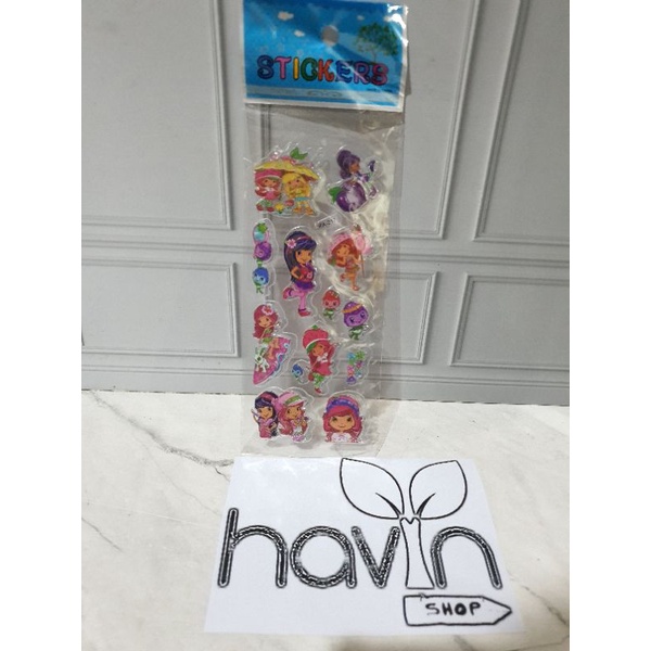 sticker anak/stiker fancy/STICKER 3D METALIK/tempelan-Berry