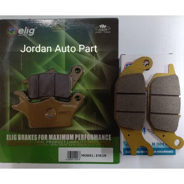 Kampas rem Supra X125 Fi - injeksi 2014 up (depan-belakang)