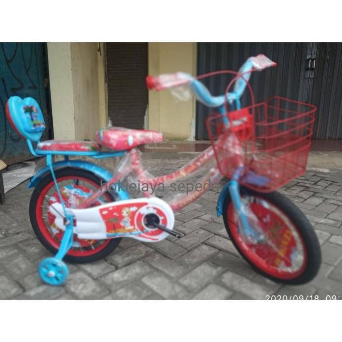 Sepeda Mini Anak 18" Centrum Boncengan Belakang Ban Hitam Terlaris R10