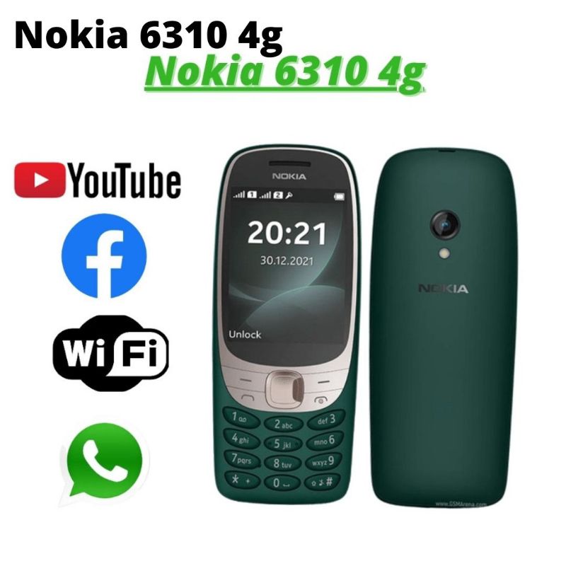 Nokia 6310 4g bisa wa fb dan youtub