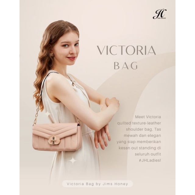 VICTORIA SLING BAG JIMS HONEY ORI TAS SELEMPANG WANITA MINIMALIS IMPOR FASHION CEWE KOREA TOTE HAND KERJA