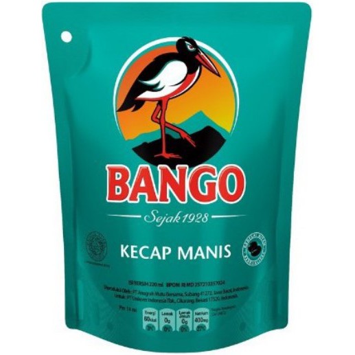 

Bango Kecap Manis Pouch Flatpack 220 ml